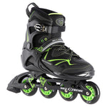 Skrituļslidas NA9022 BLACK/GREEN SIZE 38 IN-LINE SKATES NILS EXTREME