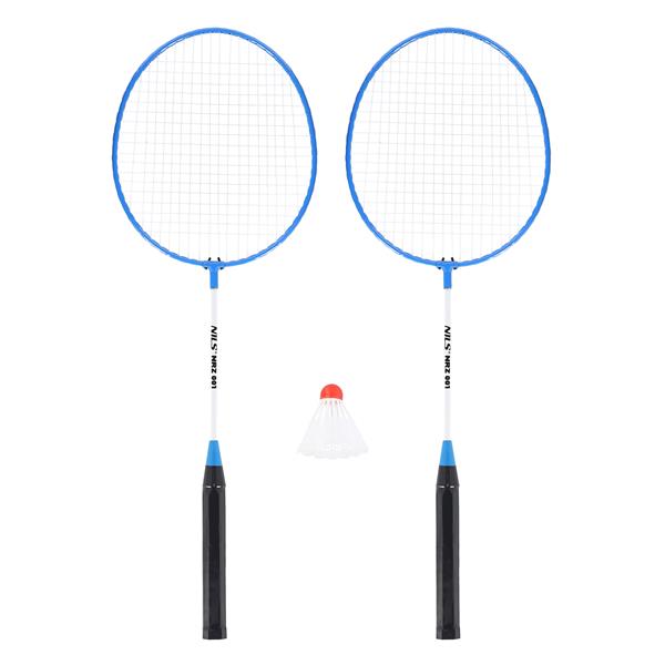 Badmintona komplekts NRZ001  BADMINTON SET 2 ROCKETS BLUE + SHUTTLECOCKS NILS