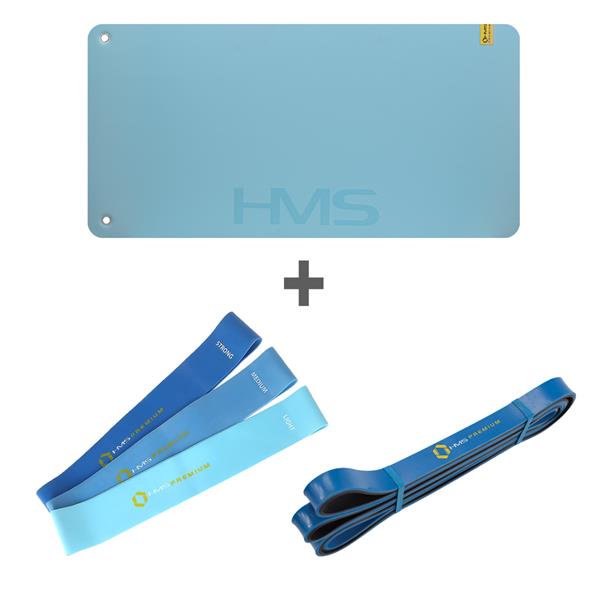 Fitnesa komplekts MFK02 ZILI-MELNS