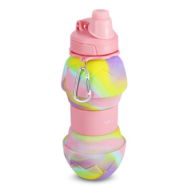 NC4102 Salokāma silikona pudele 700ml Rozā Nils