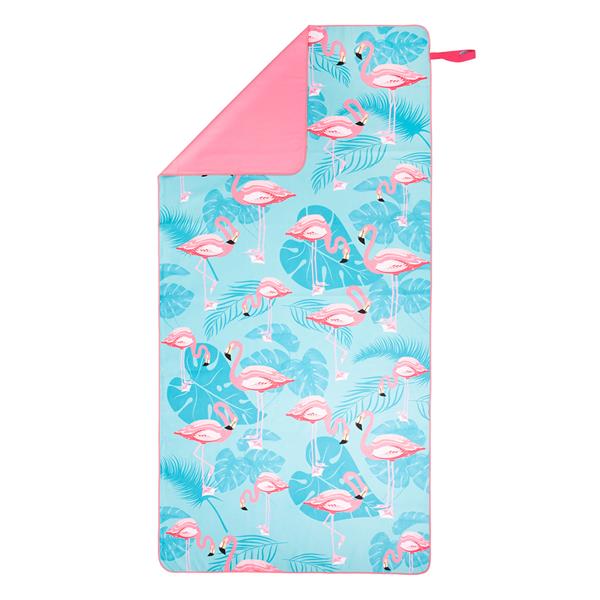 DVIELIS NCR14 FLAMINGO MICROFIBRE TOWEL 160x80 cm NILS CAMP