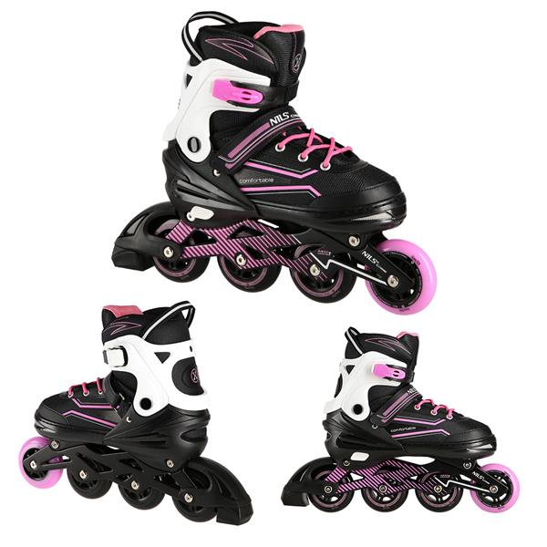 Skrituļslidas NA1169A PINK SIZE L(39-42) IN-LINE SKATES NILS EXTREME