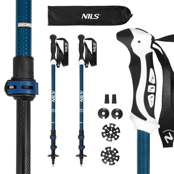 TK8601 – masīdi 6061 alumīnija pārgājienu nūjas Zilas
