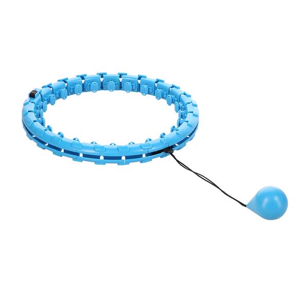 Vingrošanas aplis ar atsvaru FH01 BLUE HULA HOOP WITH WEIGHT