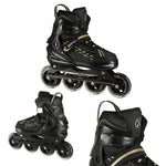 Skrituļslidas NA1128  BLACK-GOLD SIZE L(39-42) IN-LINE SKATES NILS EXTREME