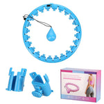 Vingrošanas aplis ar atsvaru FH01 BLUE HULA HOOP WITH WEIGHT