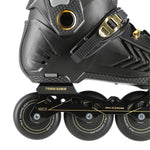 Skrituļslidas NA20002 BLACK-GOLD SIZE 44 SLALOM IN-LINE SKATES NILS EXTREME