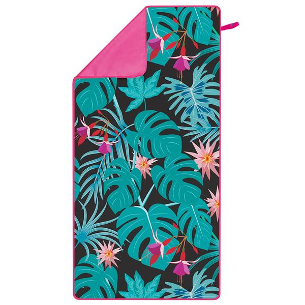 DVIELIS NCR14 LEAVES MICROFIBRE TOWEL 160x80 cm NILS CAMP