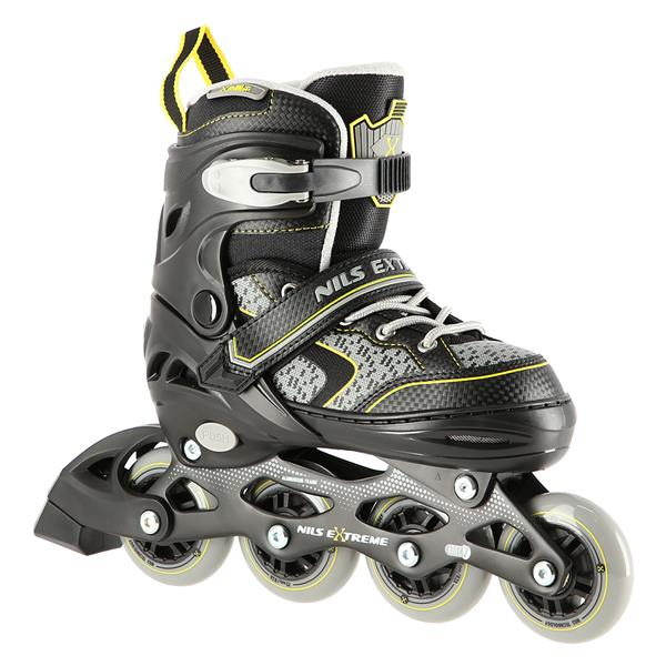 Skrituļslidas NA14198 BLACK-YELLOW SIZE S (31-34)  IN-LINE SKATES NILS EXTREME
