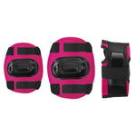 Plaukstas, elkoņu un ceļgalu sargu komplekts H108 SIZE S DARK PINK PROTECTIVE PAD SET