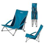 Kempinga krēsls NC3035 STRANDSTUHL BLAU-GRAU NILS