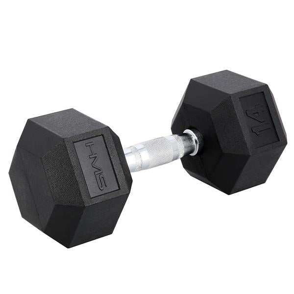 Hantele HEX PRO BLACK 14 KG HMS (1 gab.)