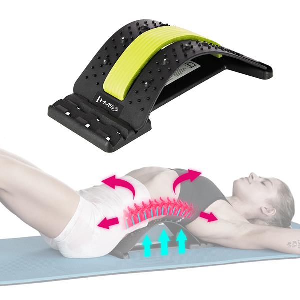 Muguras masāžas ierīce PRP02 GREEN BACK STRETCHER ar magnētiem HMS