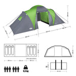 Telts NC6031 CAMPING TENT HIGHLAND NILS CAMP (6 personām)