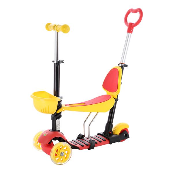 Skrejritenis HLB07 4in1 BLACK-YELLOW-RED NILS FUN