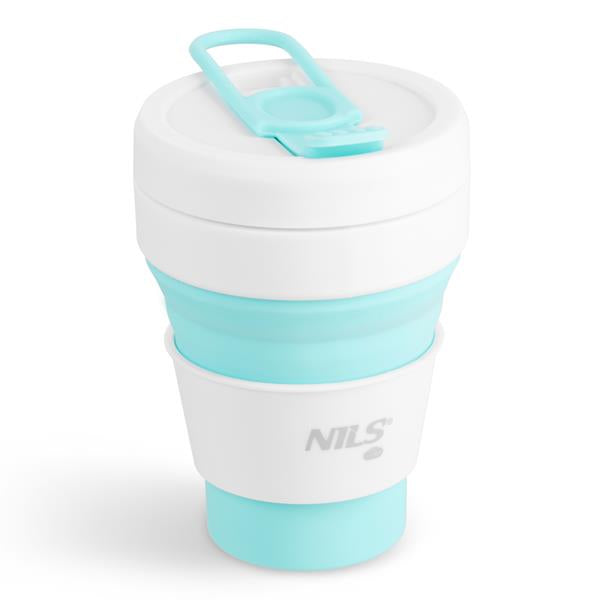 NC4103 Silikona salokāmā krūze 355ml piparmētru Nils Camp