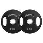 Svaru diski TOG05 RUBBERIZING OLYMPIC PLATE 2 x 5 KG HMS