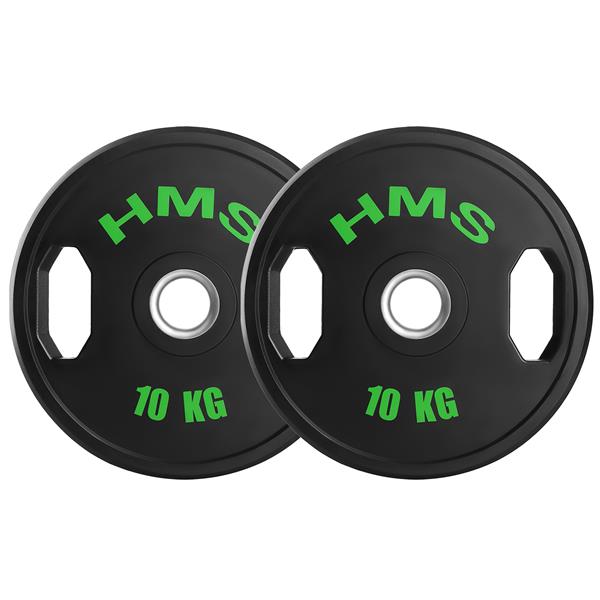 Svaru diski TOG10 RUBBERIZING OLIMPIC PLATE 2 x 10 KG HMS