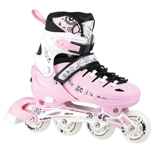 Skritļslidas / Hokeja slidas NH10905 4in1 PINK IZMĒRS L (39-42) NILS EXTREME