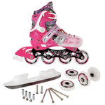 Skrituļslidas / Slidas NH18122 4in1 PINK SIZE L(39-43) NILS EXTREME