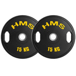 Svaru diski TOG15 RUBBERIZING OLIMPIC PLATE 2 x 15 KG HMS