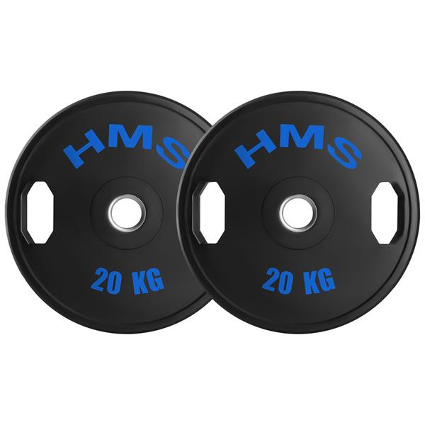 Svaru diski TOG20 RUBBERIZING OLIMPIC PLATE 2 x 20 KG HMS