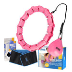 Komplekts HULA HOOP OHA02 PINK WITH WEIGHT ONE FITNESS + WAIST SUPPORT BR160