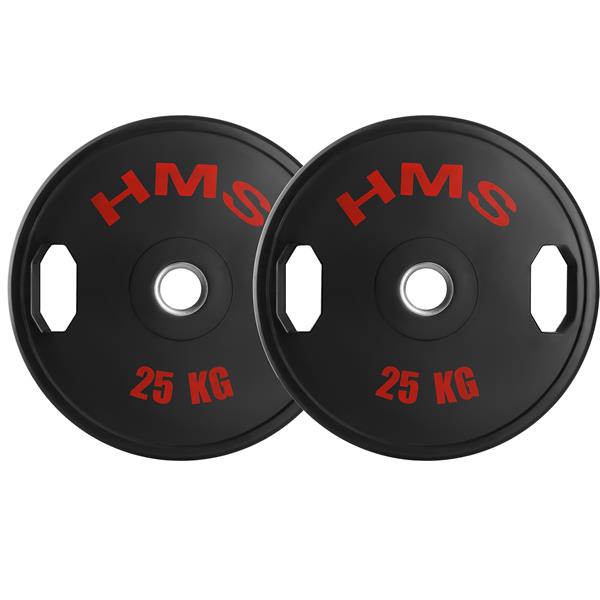 Svaru diski TOG25 RUBBERIZING OLIMPIC PLATE 2 x 25 KG HMS