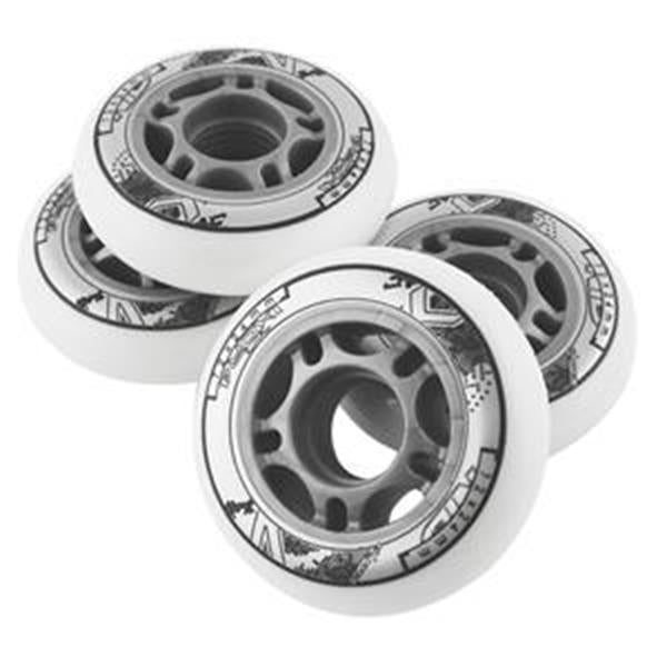 PU 84x24 82A WHITE WHEELS (4 pcs) NILS EXTREME