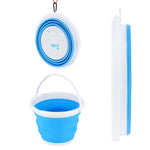 Salokāms spainis NC1731 FOLDING BUCKET BLUE 10L NILS CAMP