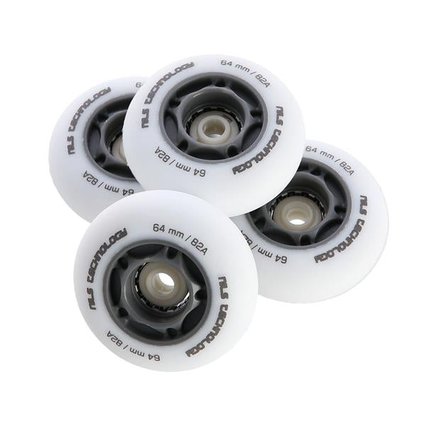 PU 64x24 82A LED-3 WHITE WHEELS (4 pcs) NILS EXTREME
