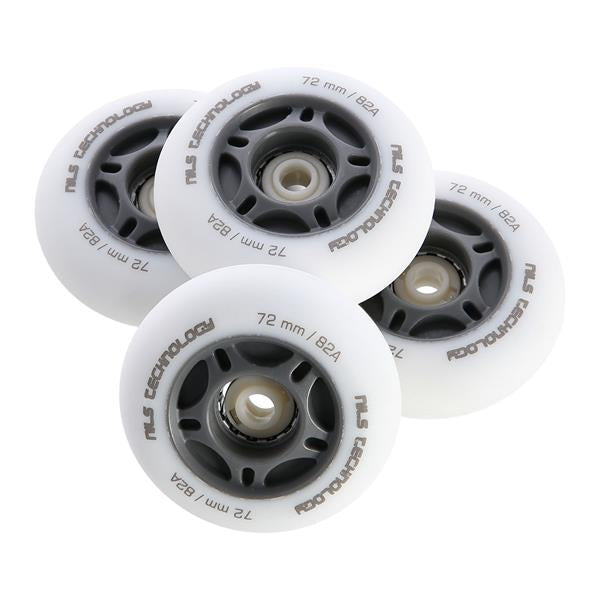 PU 72x24 82A LED-3 WHITE WHEELS (4 pcs) NILS EXTREME