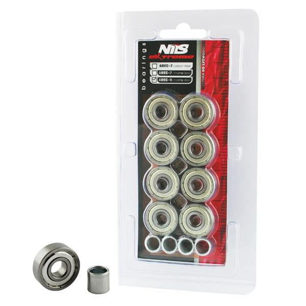 Gultņi ABEC-9 CARBON BEARINGS (8 gab.) NILS EXTREME