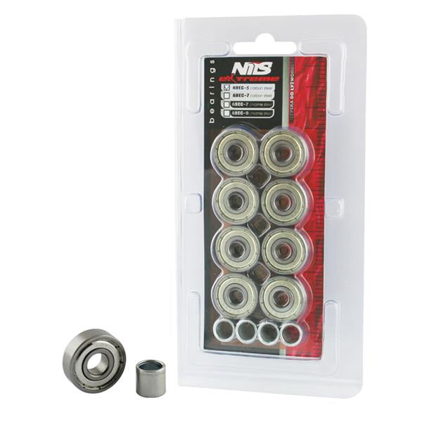 Gultņi ABEC-5 CARBON BEARINGS (8 pcs) NILS EXTREME