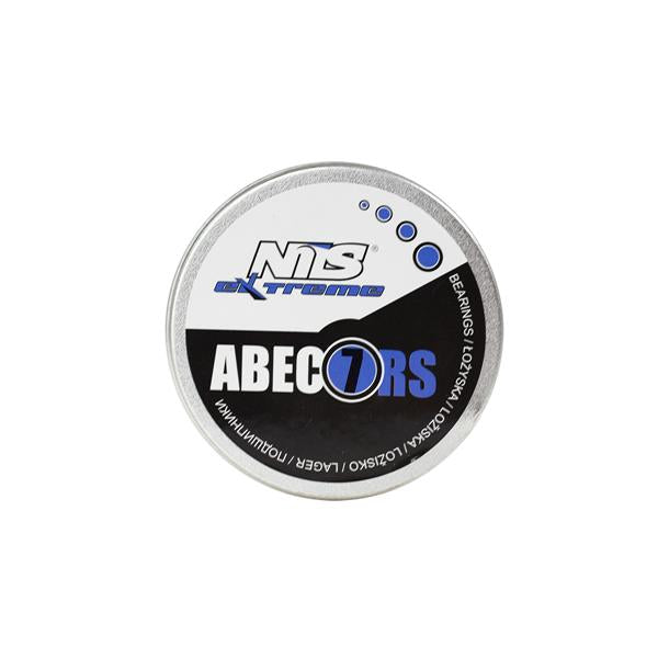 Gultņi ABEC-7 RS BLUE CARBON BEARINGS (8 szt.) METAL CASE NILS EXTREME