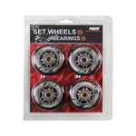 PU 84x24 82A BLACK (4 pcs) + ABEC-9 (8 pcs) SET NILS EXTREME