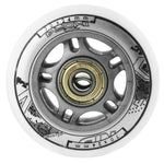 Rezerves riteņi PU 70x24 82A WHITE (4 pcs) + ABEC-7 (8 pcs) SET NILS EXTREME