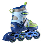 Skrituļslidas NJ1828A BLUE-GREEN SIZE M(35-38)  IN-LINE SKATES NILS EXTREME
