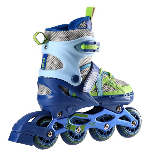 Skrituļslidas NJ1828A BLUE-GREEN SIZE M(35-38)  IN-LINE SKATES NILS EXTREME