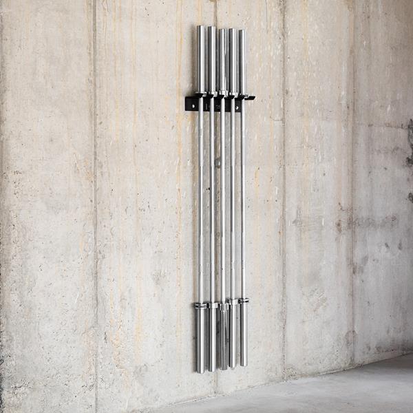 Statīvs fitnesa aksesuāriem STR45 WALL MOUNTED OLIMPIC BAR RACK HMS