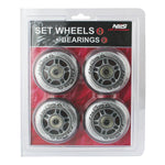 PU 84x24 82A TRANSPARENT (4 pcs) + ABEC-7 (8 pcs) SET NILS EXTREME