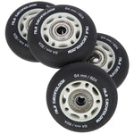 PU 64x24 82A BLACK MAT (4 szt.) + ABEC-9  (8 szt.) SET NILS EXTREME