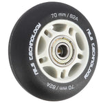 PU 70x24 82A BLACK MAT (4 szt.) + ABEC-9  (8 szt.) SET NILS EXTREME