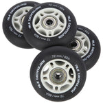 PU 72x24 82A BLACK MAT (4 szt.) + ABEC-9  (8 szt.) SET NILS EXTREME
