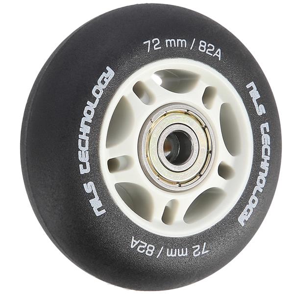 PU 72x24 82A BLACK MAT (4 szt.) + ABEC-9  (8 szt.) SET NILS EXTREME