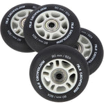 PU 80x24 82A BLACK MAT (4 szt.) + ABEC-9  (8 szt.) SET NILS EXTREME
