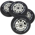 PU 84x24 82A BLACK MAT (4 szt.) + ABEC-9  (8 szt.) SET NILS EXTREME