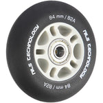 PU 84x24 82A BLACK MAT (4 szt.) + ABEC-9  (8 szt.) SET NILS EXTREME