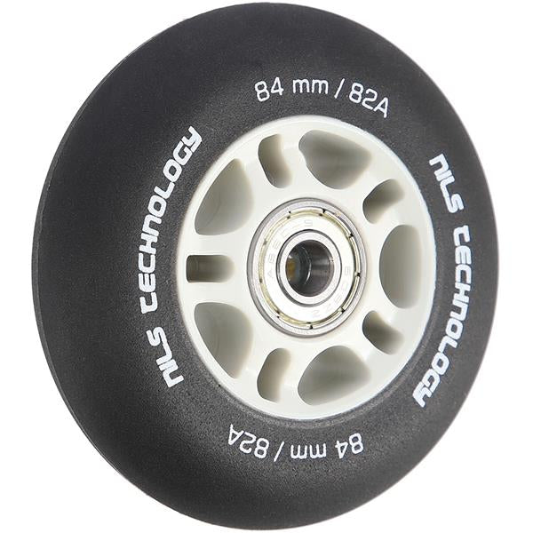 PU 84x24 82A BLACK MAT (4 szt.) + ABEC-9  (8 szt.) SET NILS EXTREME
