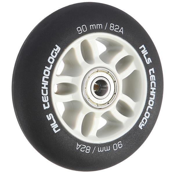 PU 90x24 82A BLACK MAT (4 szt.) + ABEC-9  (8 szt.) SET NILS EXTREME